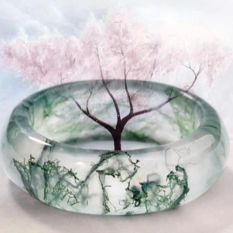 

Кольцо с акватическим агатом, модное и элегантное, унисекс.