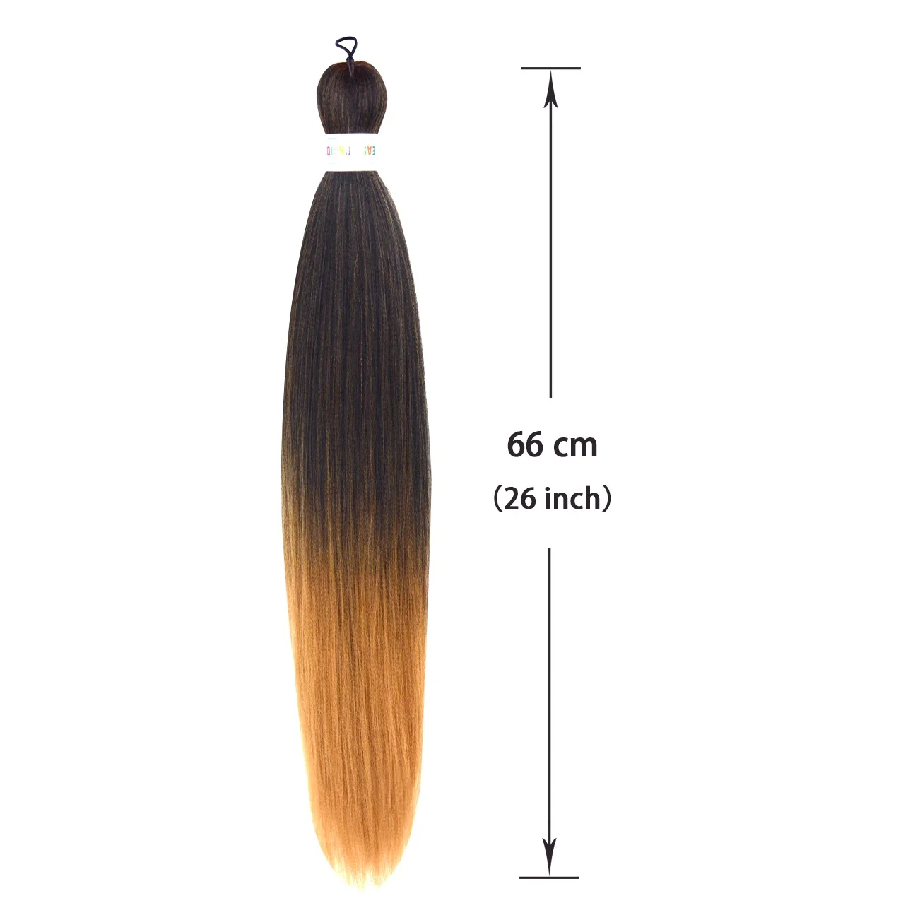 Extensiones de Cabello sintético preestirado, cabello trenzado recto Yaki, 26 pulgadas