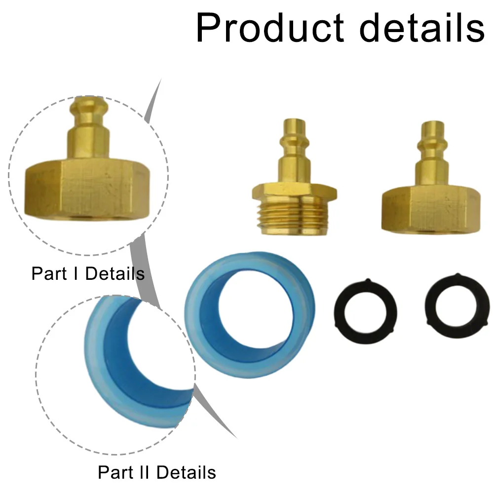 Water Blowout Quick Connect 26.5*40.5mm/30*38mm Tool Accessories For Air Compressor Winterize Outdoor 3/4 Thread