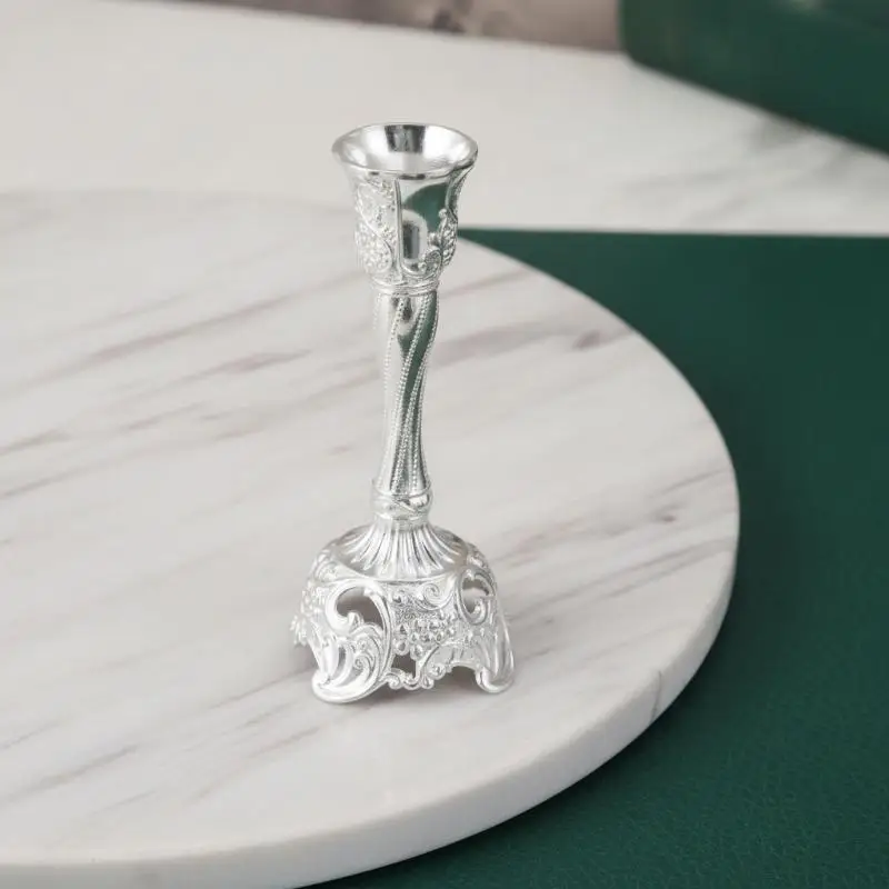 Retro Dinner Candelabra Ornament Modern Vintage Blend Candlestick Holder for Wedding Cocktail Party Table Decor