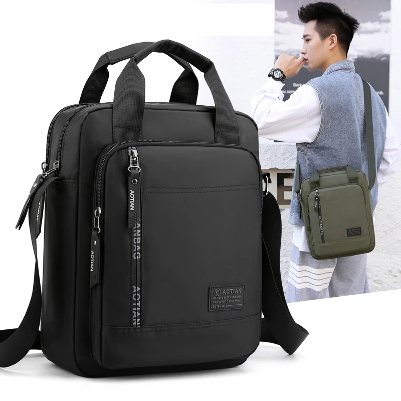 AOTIAN-Bolso de hombro de alta calidad para hombre, bandolera tipo Oxford, de negocios