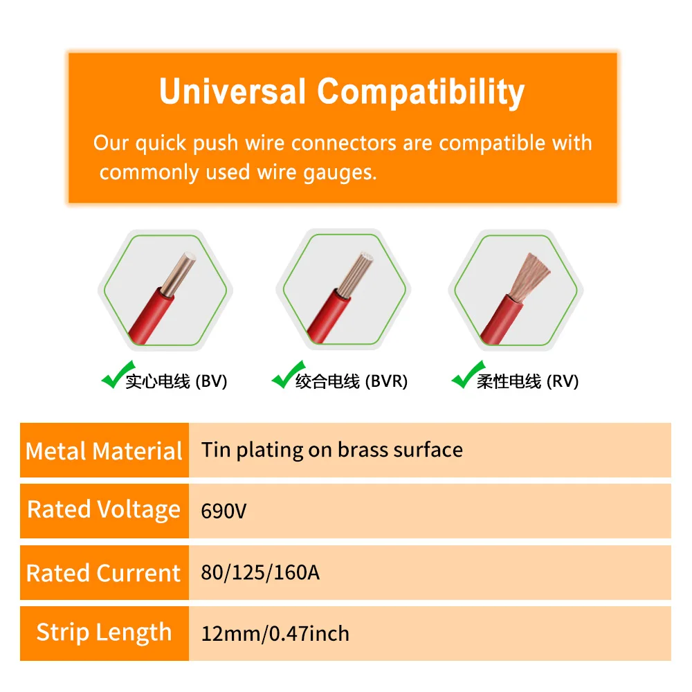 UKK 80A 125A 160A Single-pole Splitter Large Current One into Multiple Branch Line Terminal Din Rail Wire Connector junction box