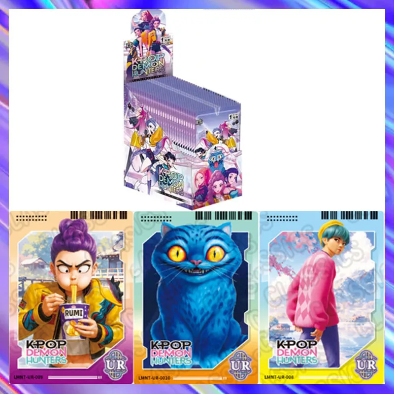 

K-Pop: карта «Охотники на демонов», редкие игры с персонажами аниме, коллекция карт, слепая коробка, детские игрушки, рождественские подарки