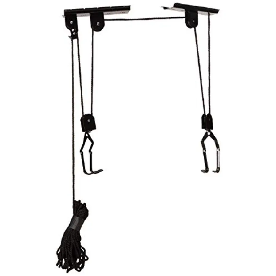 

Подвесная система для хранения на потолке гаража с грузоподъемностью 100 фунтов для велосипедов или лестниц – надежное решение для максимальной оптимизации пространства