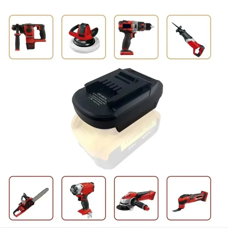 Adapter for DeWalt for 18V 20V Li-Ion Battery To for Einhell Lithium Tool To for Einhell Power Tools DM18EIN Battery Converter