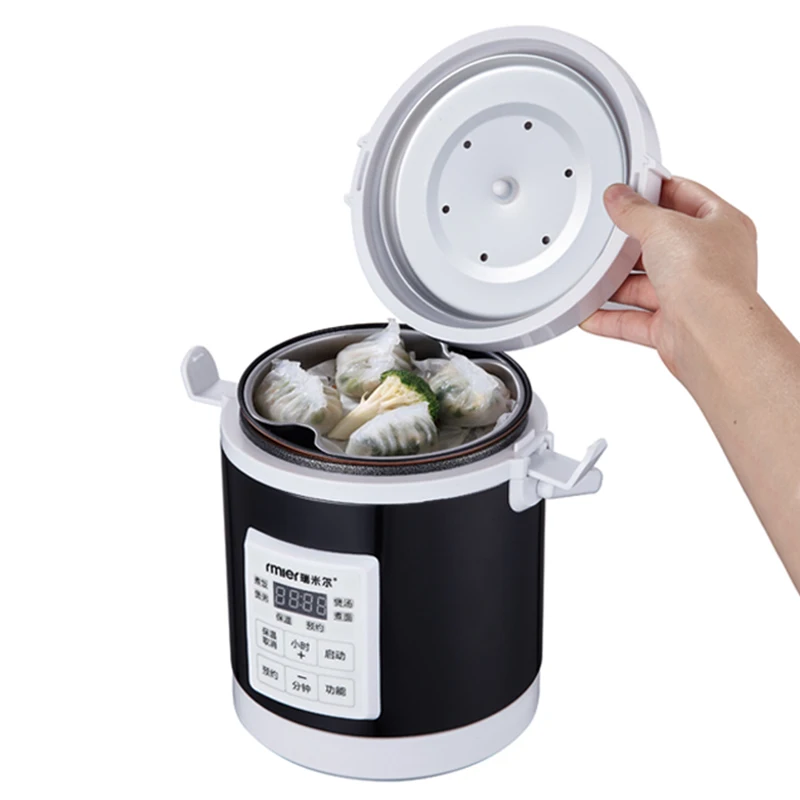 2023 New in Mini Electric Rice Cooker Intelligent Automatic Household Kitchen Cooker 1-2 People Small Food Warmer Steamer 1.6L