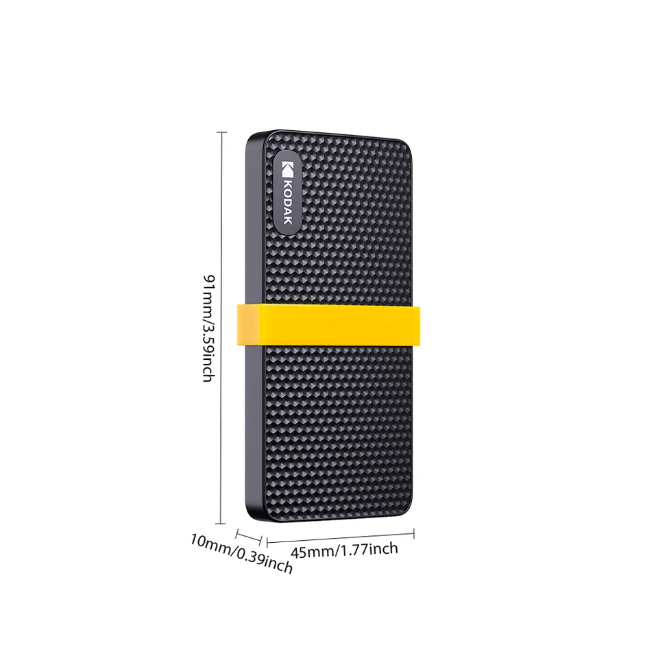 KODAK X200 External SSD 1TB Hard Drive HD Externo USB3.1 Mini