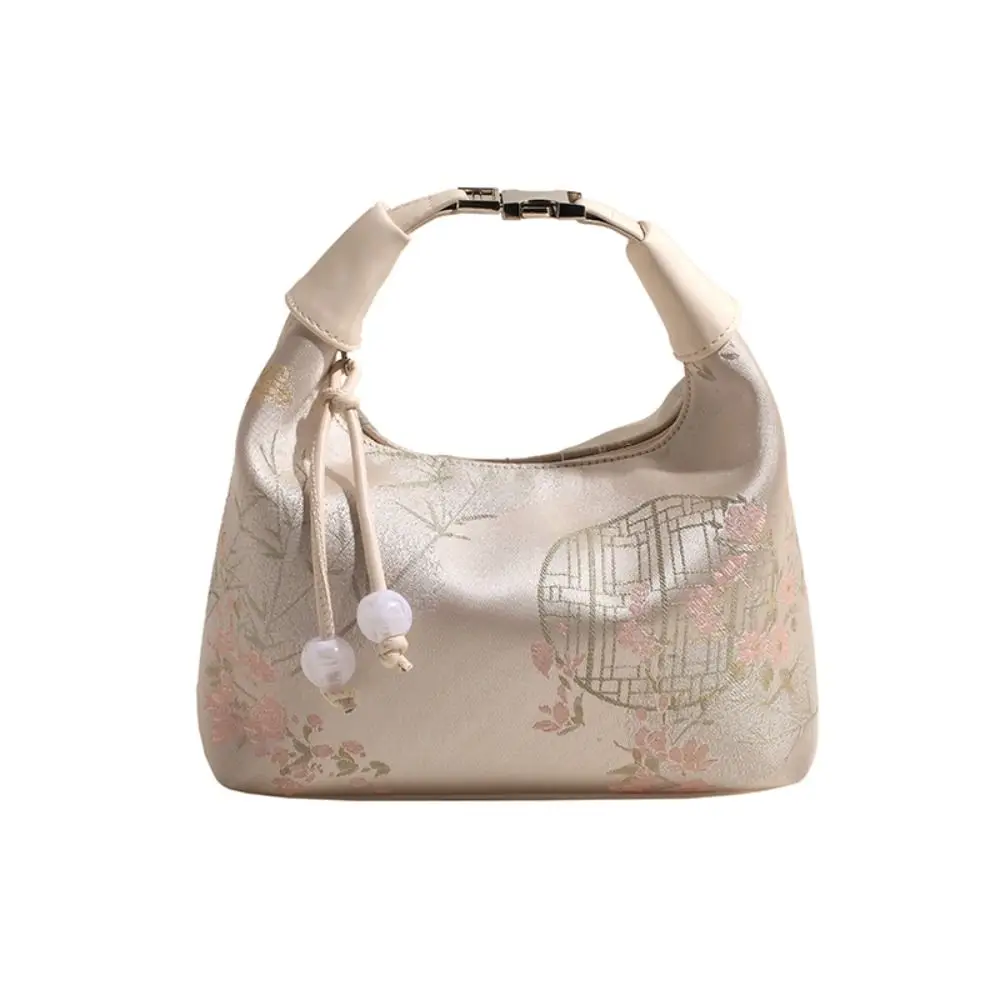 

Crossbody Bag Embroidered Chinese Style Handbag Canvas Zipper Pea Purses Luxury Adjustable Cheongsam Bag Gifts
