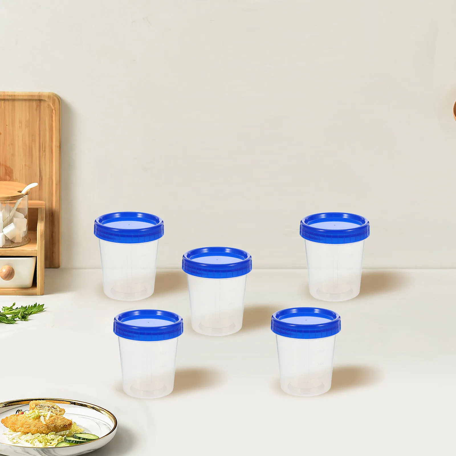 

10pcs Dipping Sauce Jar Measuring Cups 120ml Salad Dressing Containers Leak Proof Condiment Boxes Kitchen Travel