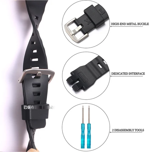 Imagen 2 del producto Correa de reloj de resina adecuada para Casio PROTREK PRG300 PRW3000 3100 PRW6000 PRW6100Y, pulsera negra de repuesto para hombre