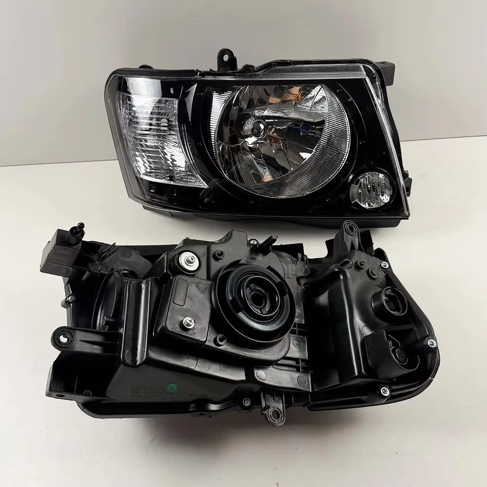 Black Whie Headlights for Nissan Patrol Y61 GU4 GU8 2005 to 2022 Upgrade Replacement Head Lamp Left and Right