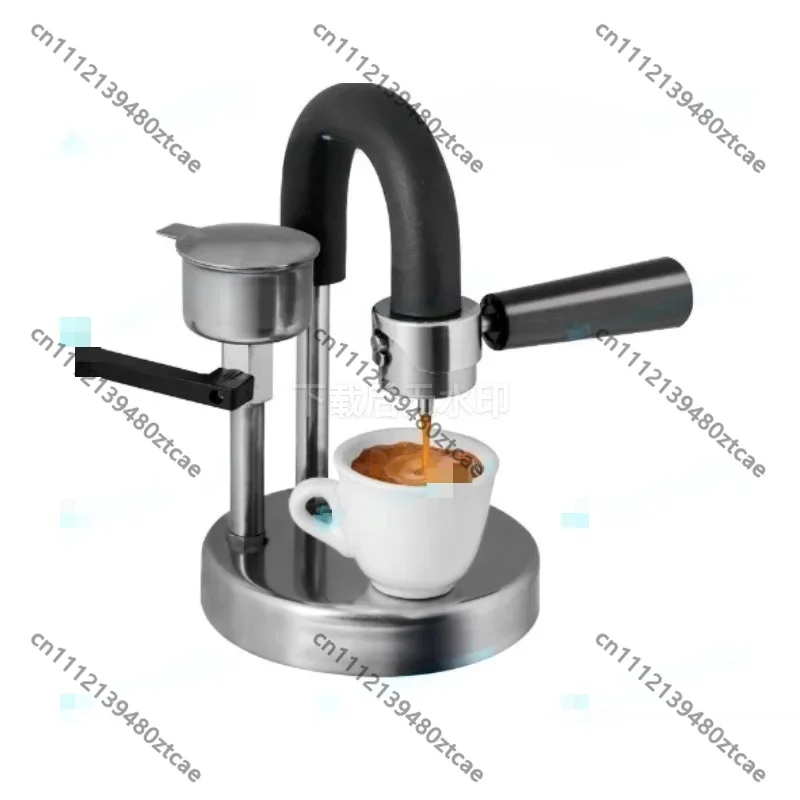 Stainless Steel Moka Pot Espresso Maker Stovetop Coffee Brewer for Home Office Rich Aroma