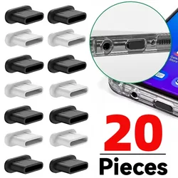 Silicone Dust Plugs Type C Charging Port Protector Stopper Cap Cover for Iphone 16 15 Pro Max 16 15 Plus Samsung Anti-Dust Plug