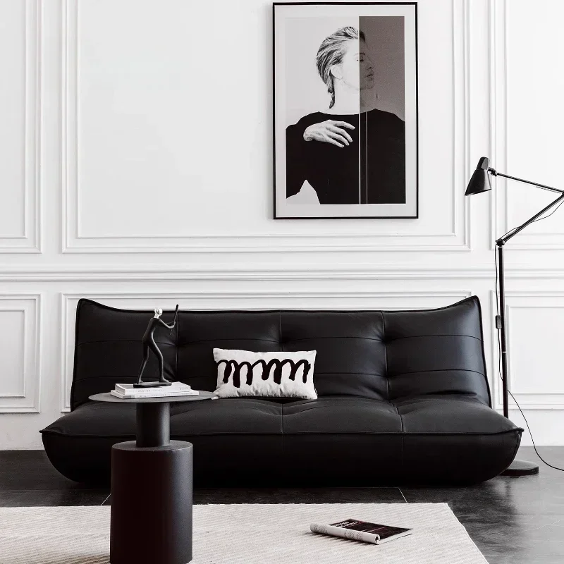 

Lazy Black Living Room Sofas Vintage Floor Tiny House Folding Living Room Sofas Multifunctional Single Sillon Cama Furniture