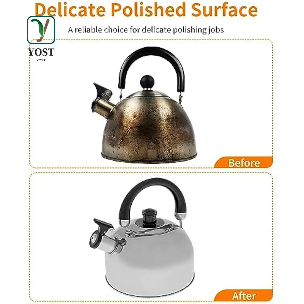 

YOST-14Pack 4 Inch Wool Felt Polishing Wheel Disc, Wool Buffing Polishing For 100 Angle Grinder, Wool Polishing Wheel
