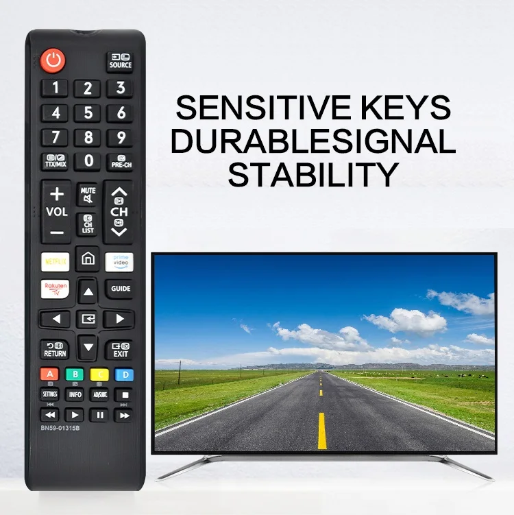 

BN59-01315B Replaced Remote Control Compatible with Samsung TV UE43RU7100 UE49RU7100 UE50RU7100 UE55RU7100 UE75RU7100 UE43RU7105