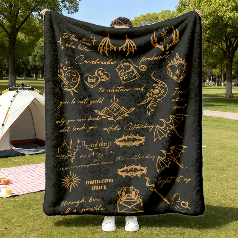 You Do Not Yield Warm Blanket Throne of Glass Bookish Soft Blanket, Literary Reader Comfy, Book Lover Gift