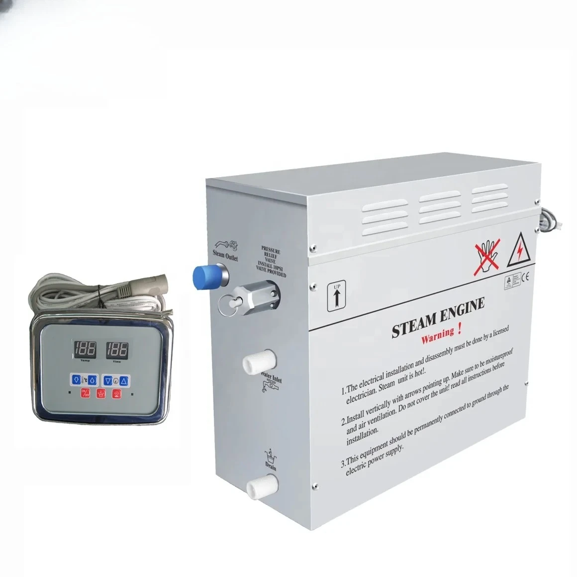 

3KW 4.5KW 6KW 9KW 12KW 18KW Sauna Steam Powered Generator Sauna Steam Machine for Home Bath Smart Steam Bath Machine