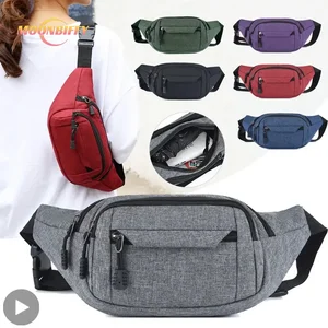Women Men Belt Pouch Waist Bag Waterproof Fanny Pack For Male Bum Hip Sack Belly Cross Banana Kangaroo Shoulder Handbag Husband