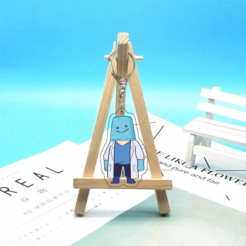 مهمة: Yozakura Family Asano Taiyo الاكريليك متعة المفاتيح الفتيات هدية مفتاح سلسلة حقيبة Charms تذكارية قلادة مجوهرات اكسسوارات