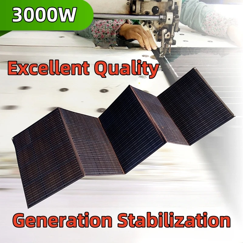 2500/3000W Solar Panel 12V/24V High Efficiency Power Bank Solar Charging Outdoor Cells High conversion rate Home/Camping/RV