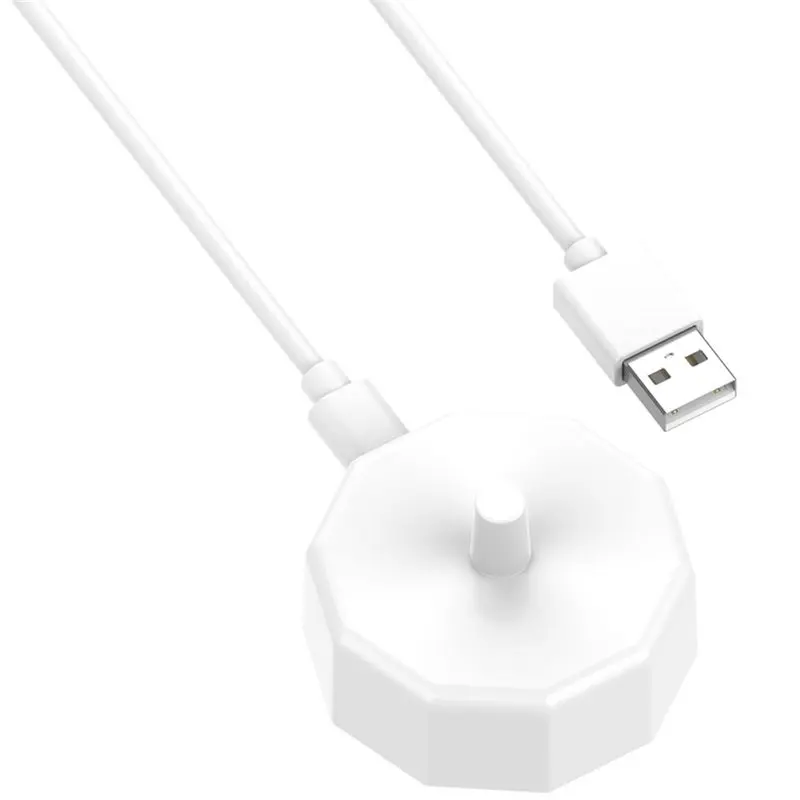 Integrated Wireless Charging Cable For Aquasonic Black, Black Pro,Vibe, Vibe Pro, Duo Electric Toothbrush Chargers White