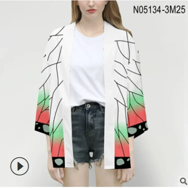 NEWAnime Orijiro Blade الكبار Tanjiro Youdou طباعة سترة المعطف كيمونو