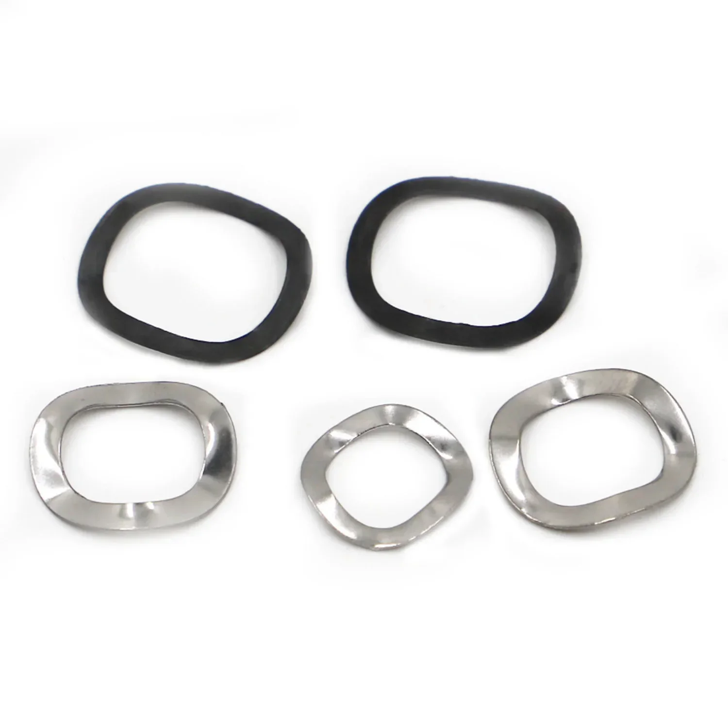 M3 M4 M5 M6 M8 M10 M12 M14 M16 M19 M21 M24 M27 M34 304 Stainless Steel Black 65MN Steel Three Wave Washers Spring Washer