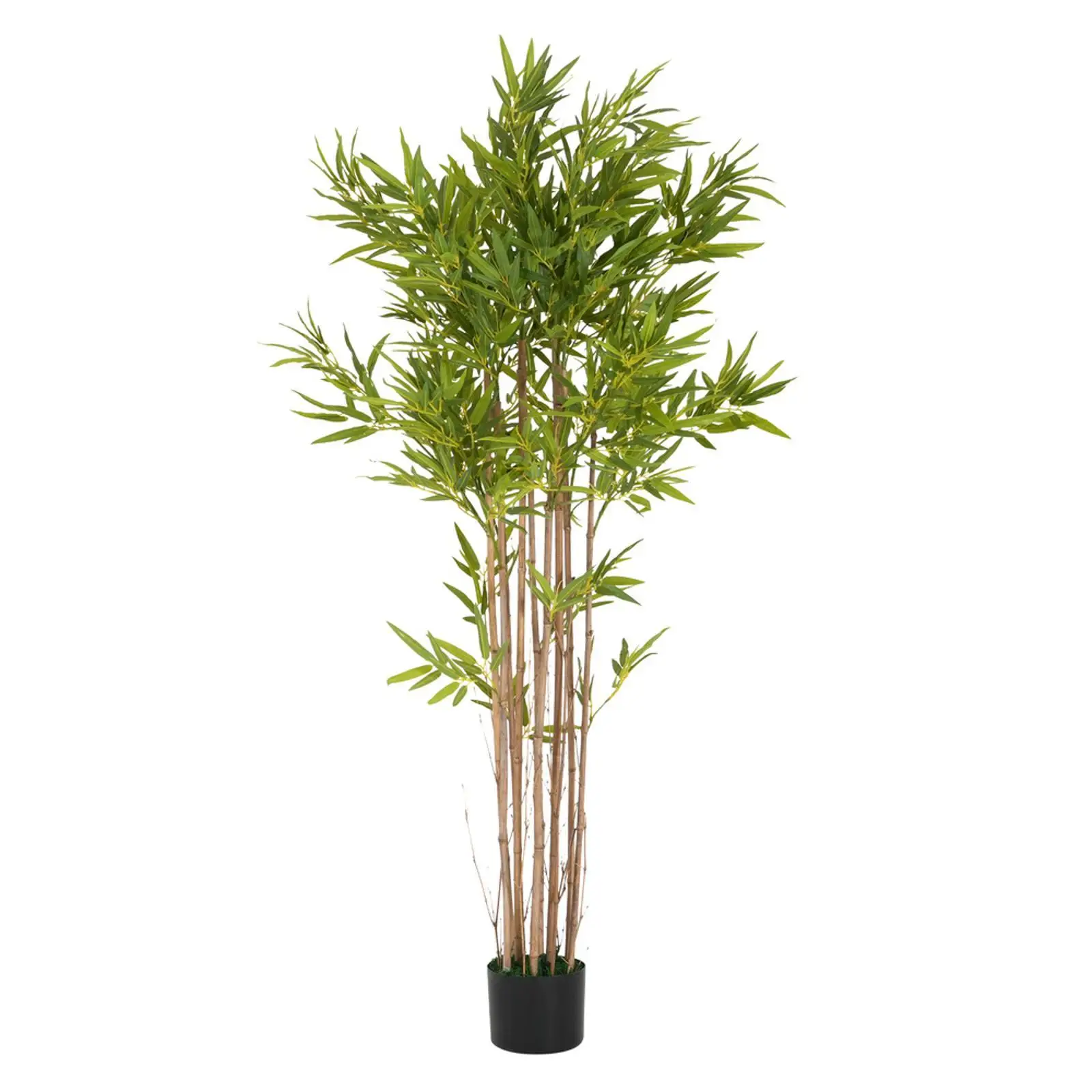 

Indoor Tall Artificial Bamboo Tree with Polyester Leaves Fake Plant for Modern Home and Office Decor