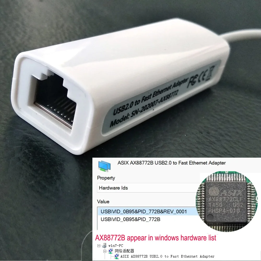 AX88772 USB RJ45 LAN VW Flok Golfmk Passat Mikrotik MIB2 Media System Flash Upgrade Cable DLink DUB E100 USB Ethernet Adapter - Image 4