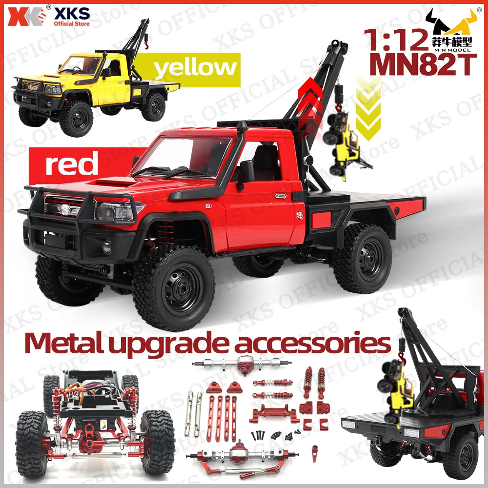 XKS MN82T LC79 RC-Auto im Maßstab 1:12, 4WD 2,4 G ferngesteuerter Tonabnehmerkran – Offroad-Kletterspielzeug für Kinder, Weihnachtsgeschenk