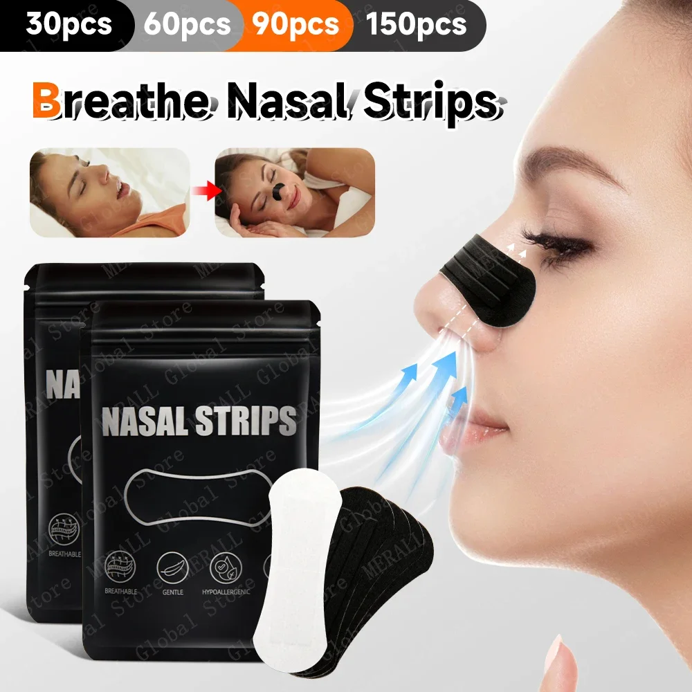 Breathe Nasal Strips Anti-Snoring Nose Patch Nose Breathing Strips Enhanced Oxygen Intake Nasal Strips Improve Sleeping Quality