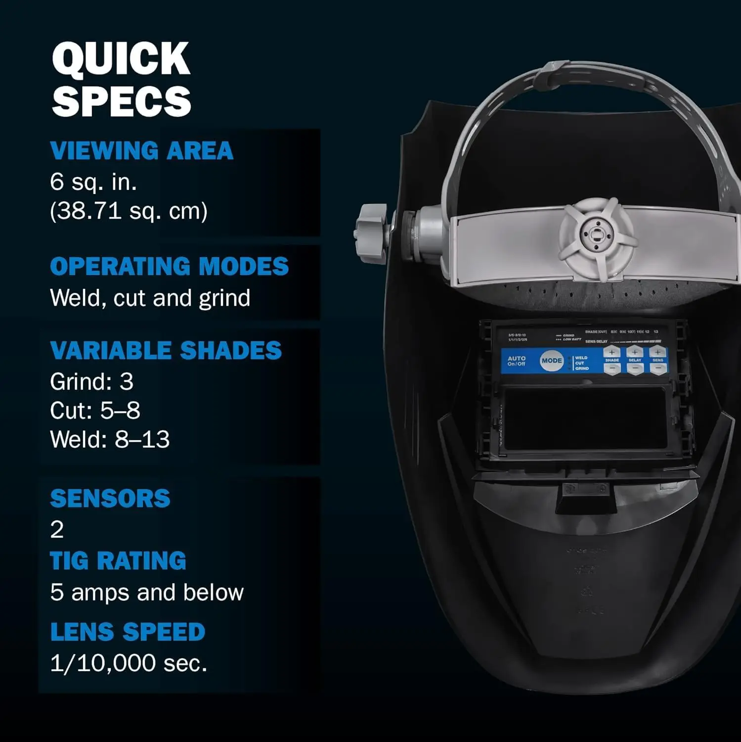 287803 خوذة لحام كلاسيكية من السلسلة VS، خوذة لحام داكنة تلقائية، جودة بيع سوداء · ساخنة