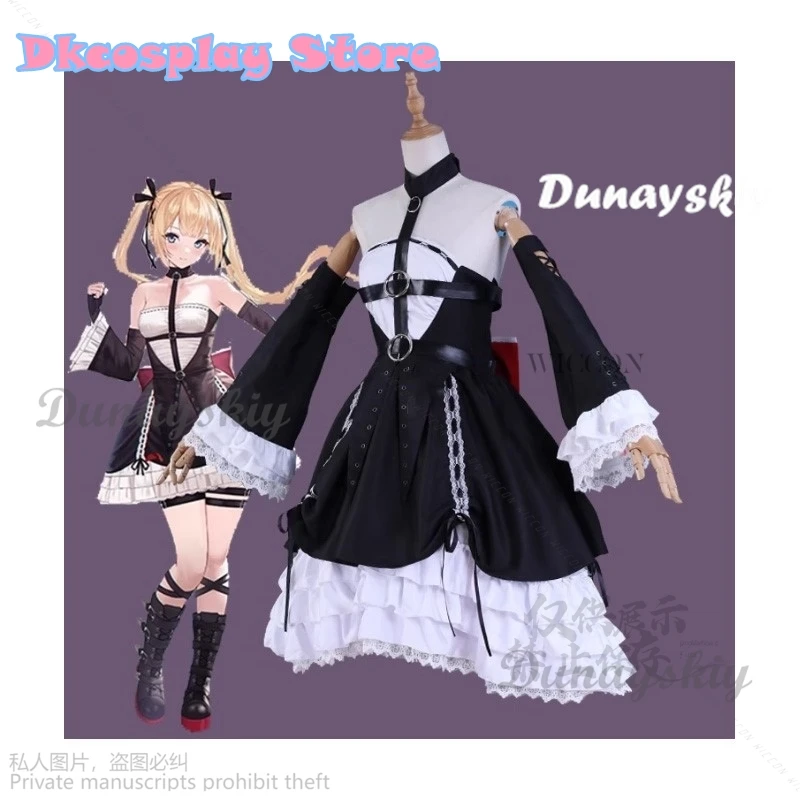 Anime Game Dead Or Alive Kostuum Lolita Marie Rose Cosplay Mooie Jurk Uniform Halloween Party Outfit Voor Vrouwen Meisjes Pruiken Cos