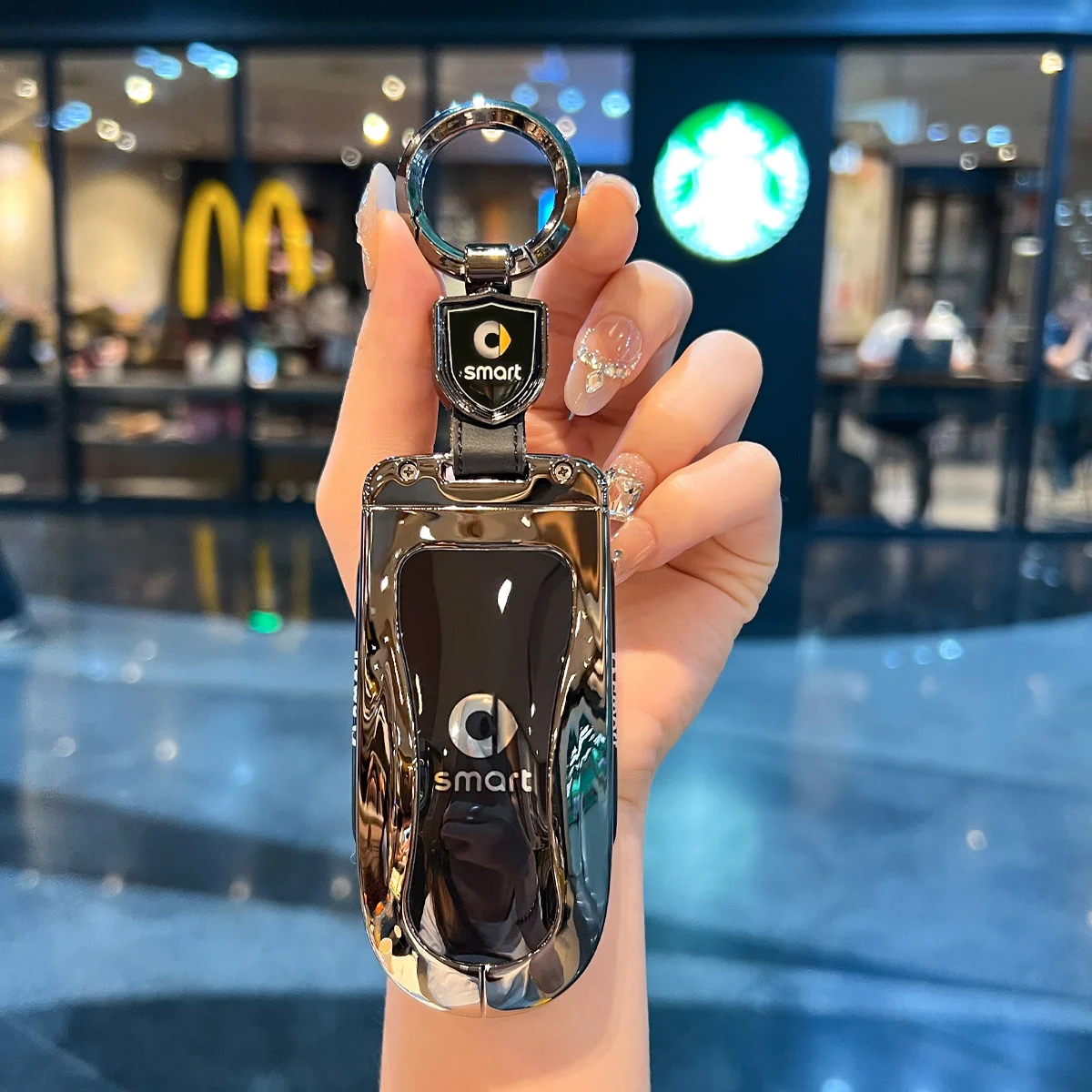 Applicable to 25 models of smart elf 5 key covers and 24 models of Mercedes-Benz Smart elf 5 car protective shell buckles