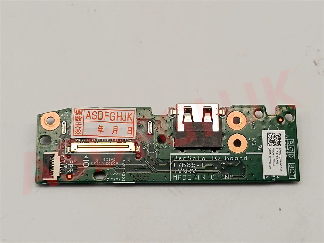 Suitable for Dell Inspiron 14 5482 power button USB SD card reader IO circuit board 2Y03W CN-02Y03W with cable CN-015YHC