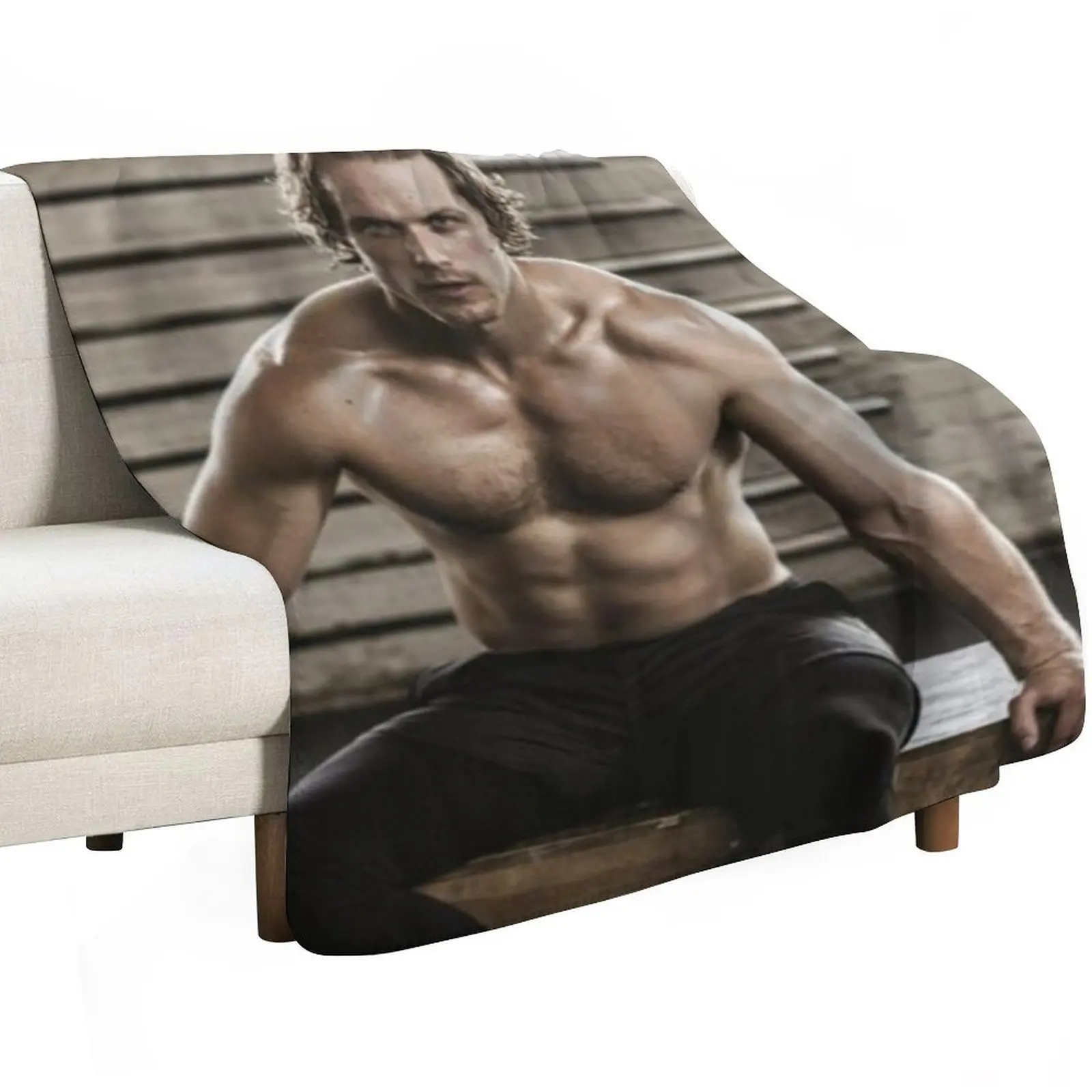 Sam Heughan Throw Blanket Plaid Blankets For Bed Single Furry Thins Thermals For Travel Blankets