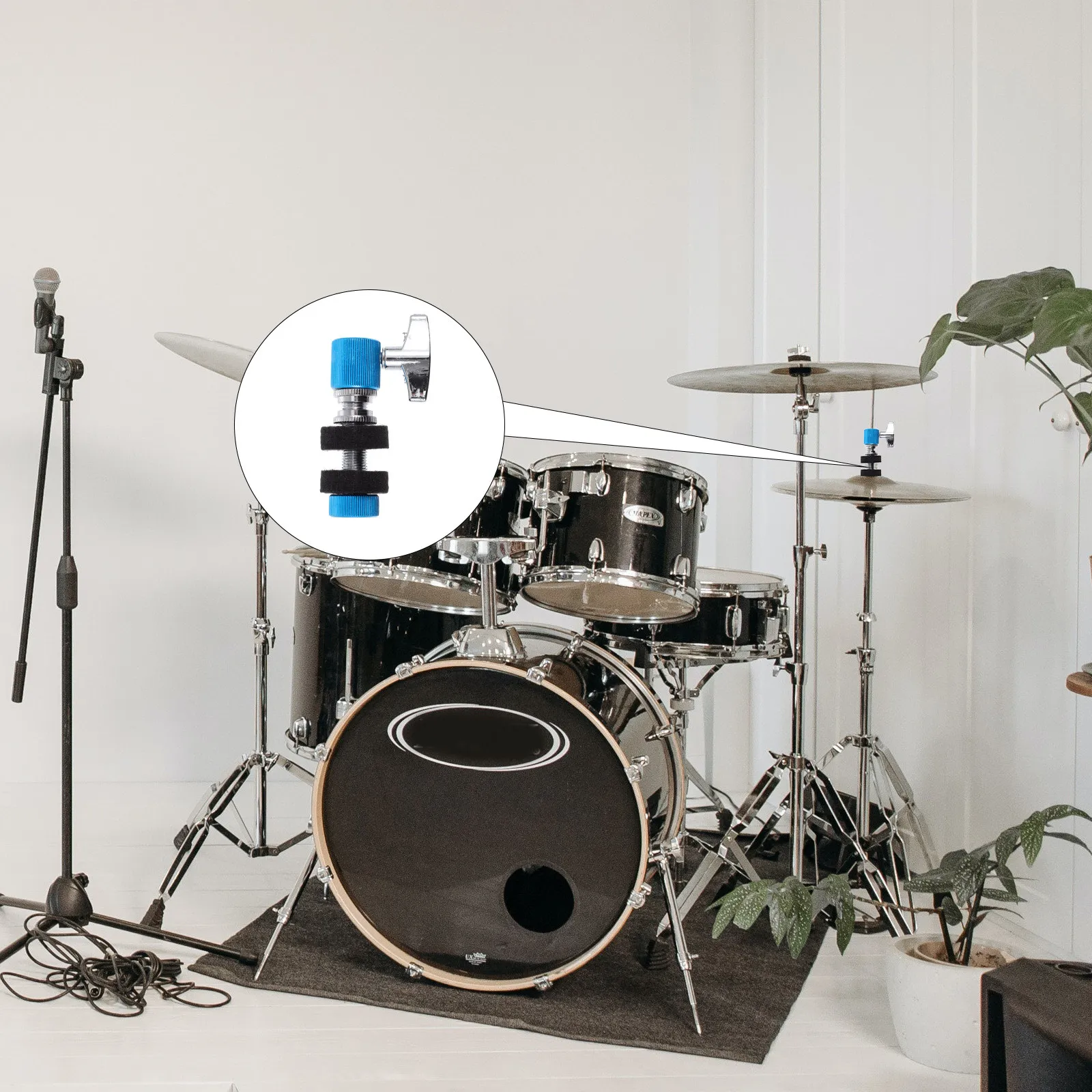 Cymbal Hi Hat - قطعة واحدة من قابض الهي-هات الاحترافي،