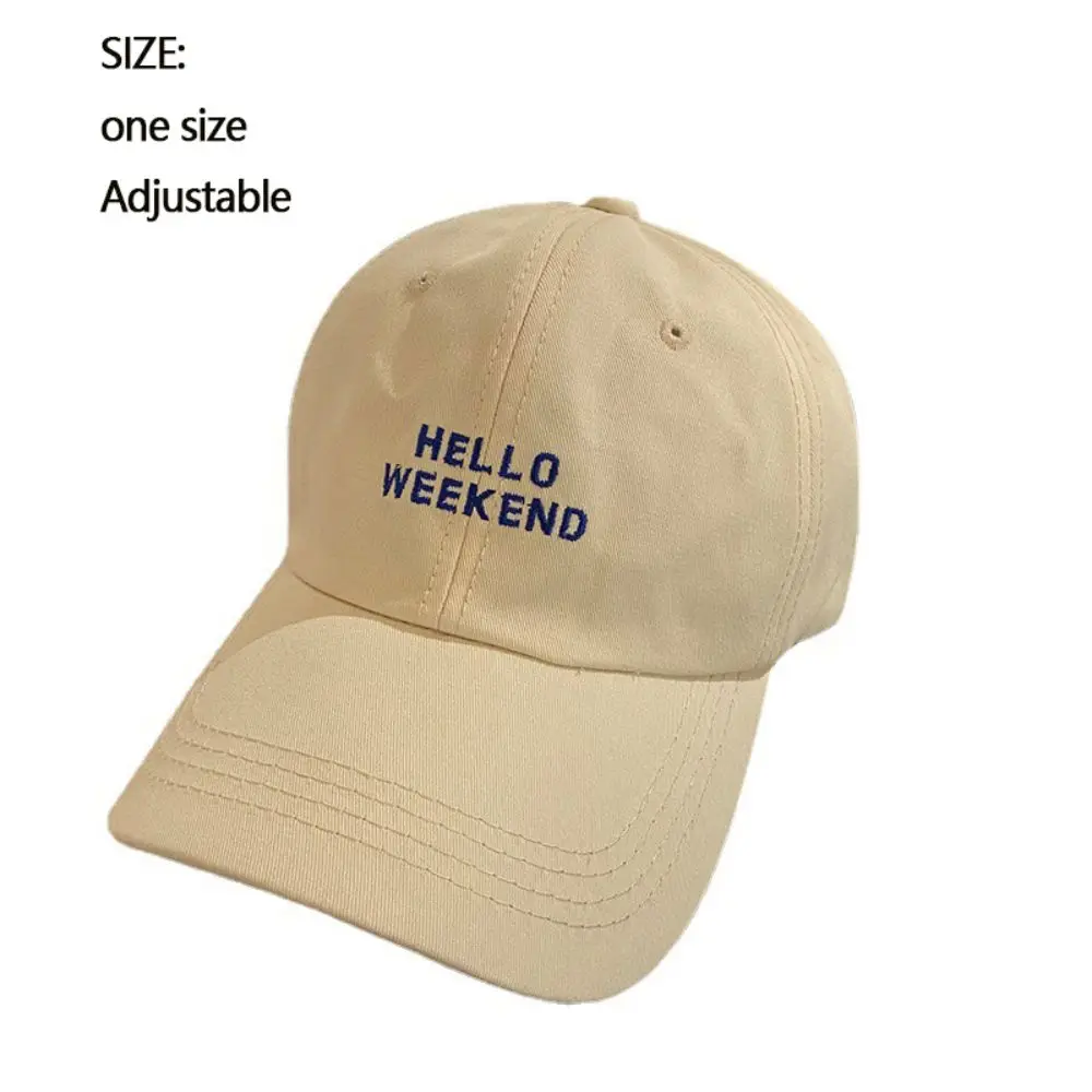 2025 New Letters Embroidered Peaked Cap Comfortable Adjustable Baseball Cap Breathable Modify Face Shape Hip Hop Hat Unisex