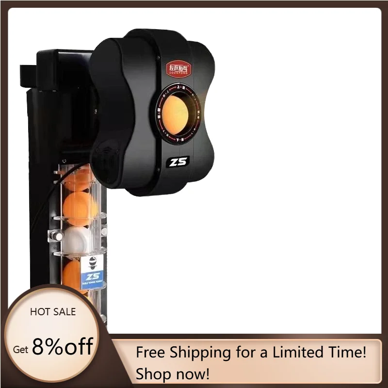 Automatyczny podajnik piłek do tenisa stołowego STLF Z5, trener do użytku domowego, pojedynczy grający, strzelecki automat, do użytku na zewnątrz, prosty, na biurko, plastikowy.