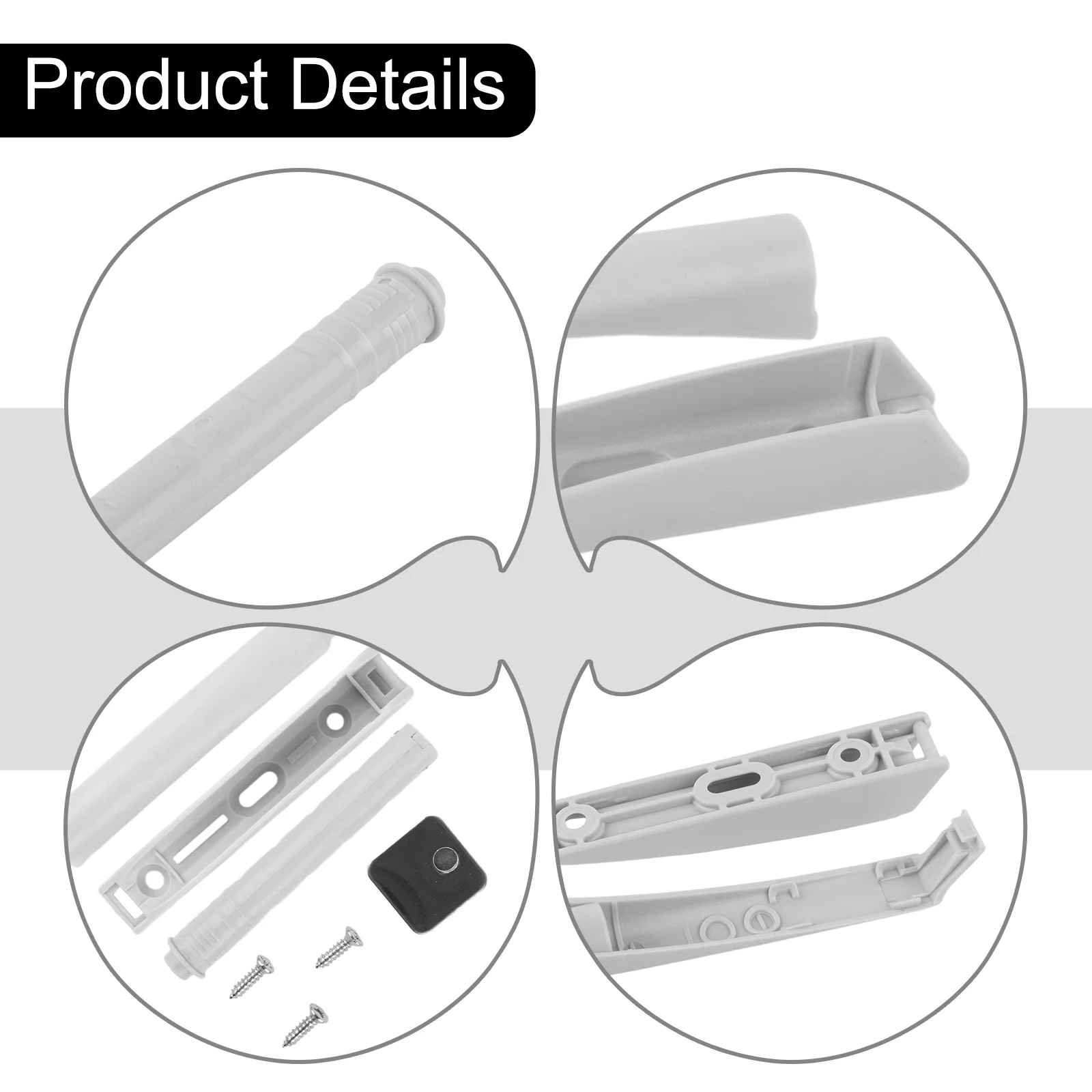 1X Invisible Cabinet  Catches Magnetic Push To Open Cupboard Drawer Door  Catch Magnetic Tip Latch Touch Release DIY Buffer Pull