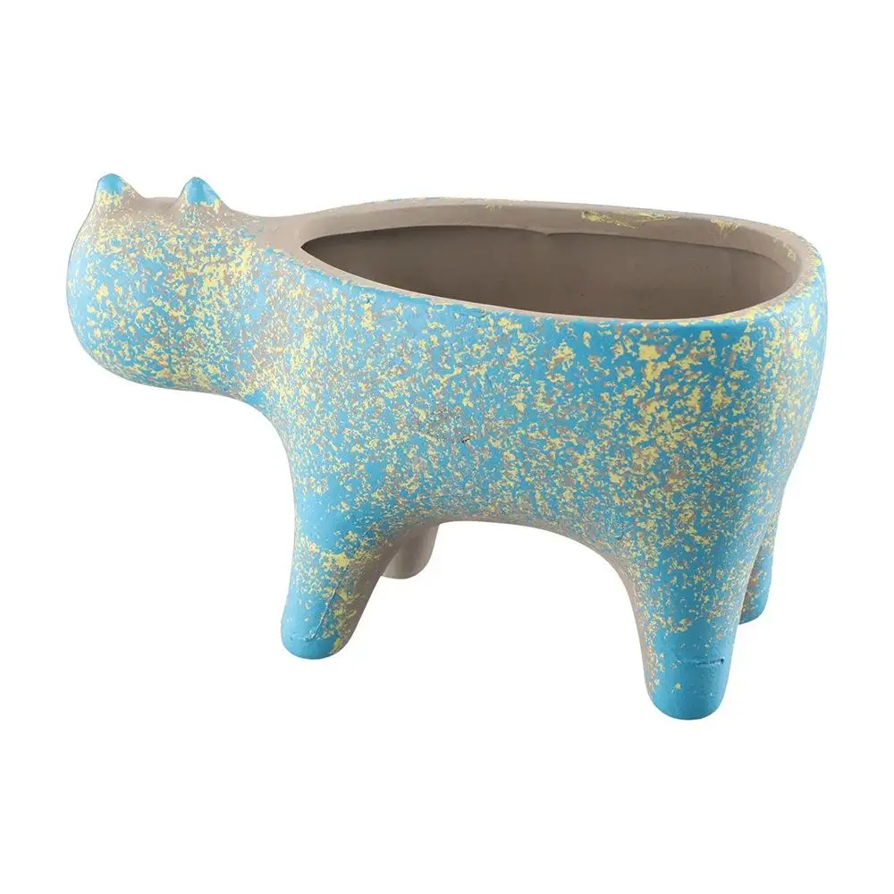 Cute Ceramic Cartoon Animal Simulation Cat Home Decoration Vase Flower Pot Succulent Plant Pot Planter