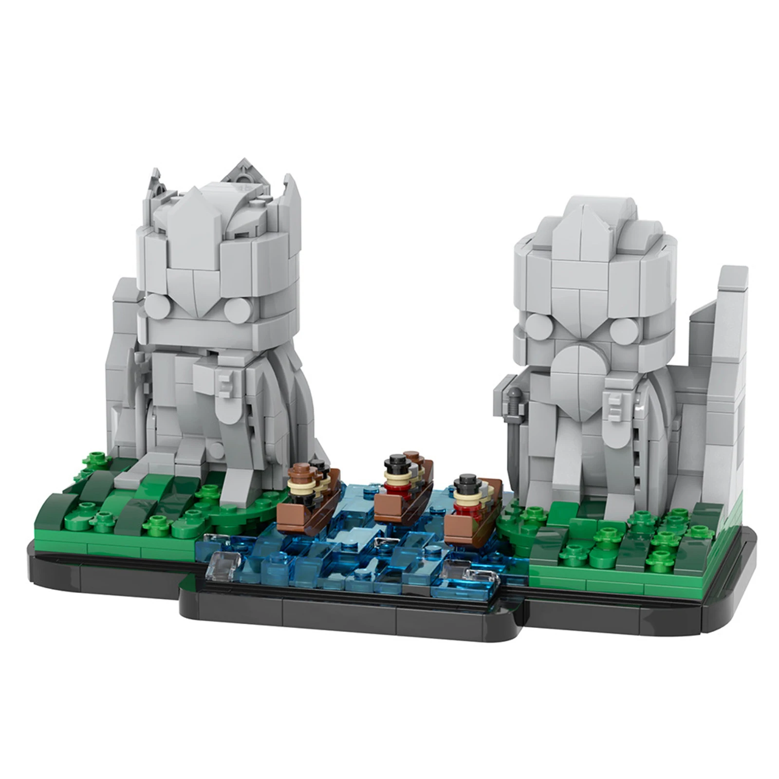 MOC1213 Statue mégalitique modèle 735 pièces blocs de construction bricolage modèle Kit éducatif tige jouet pour enfants anniversaire bureau affichage cadeau