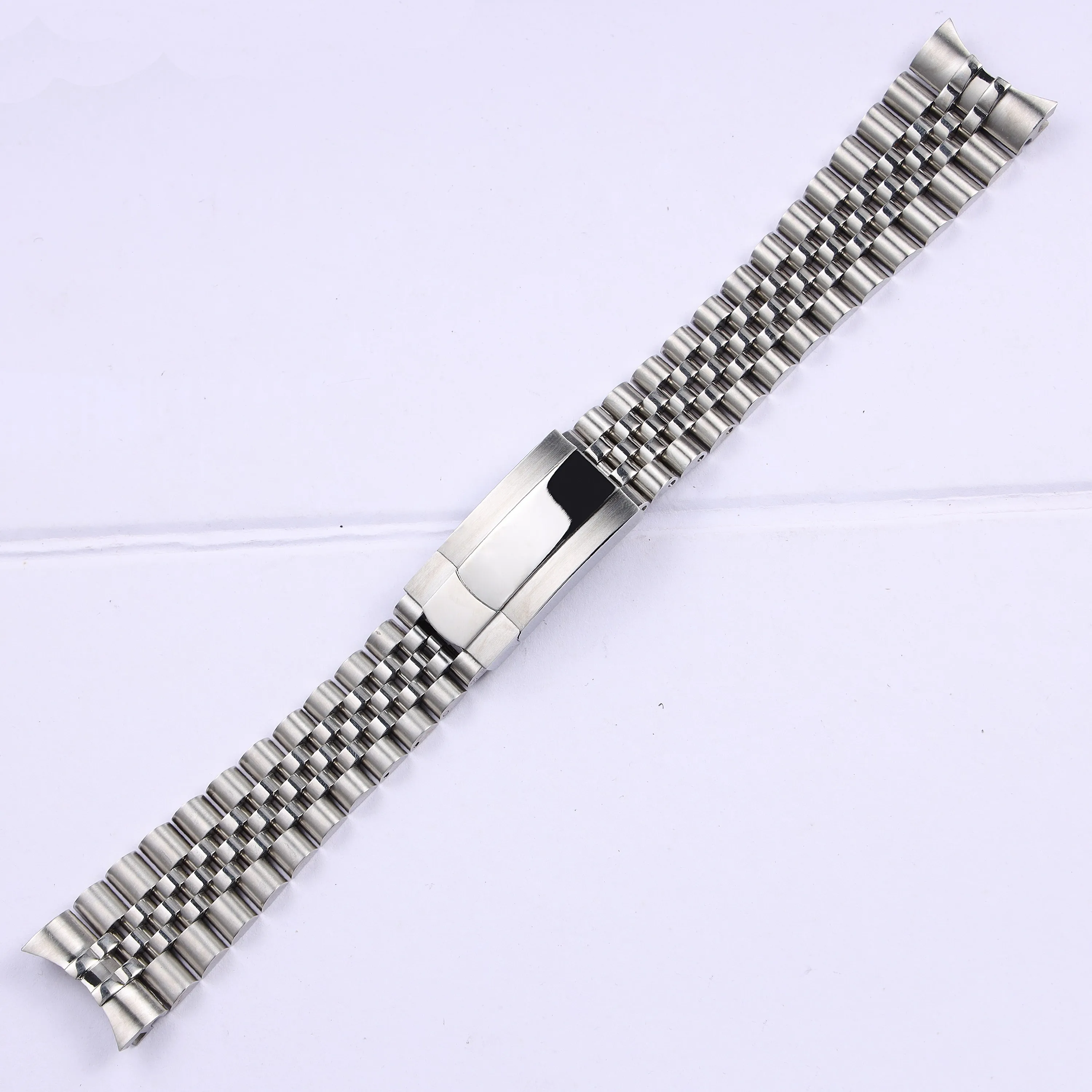 20mm 21mm silver gold solid stainless steel watchband for Rolex Oyster Perpetual Date men watch strap metal wrist bracelet