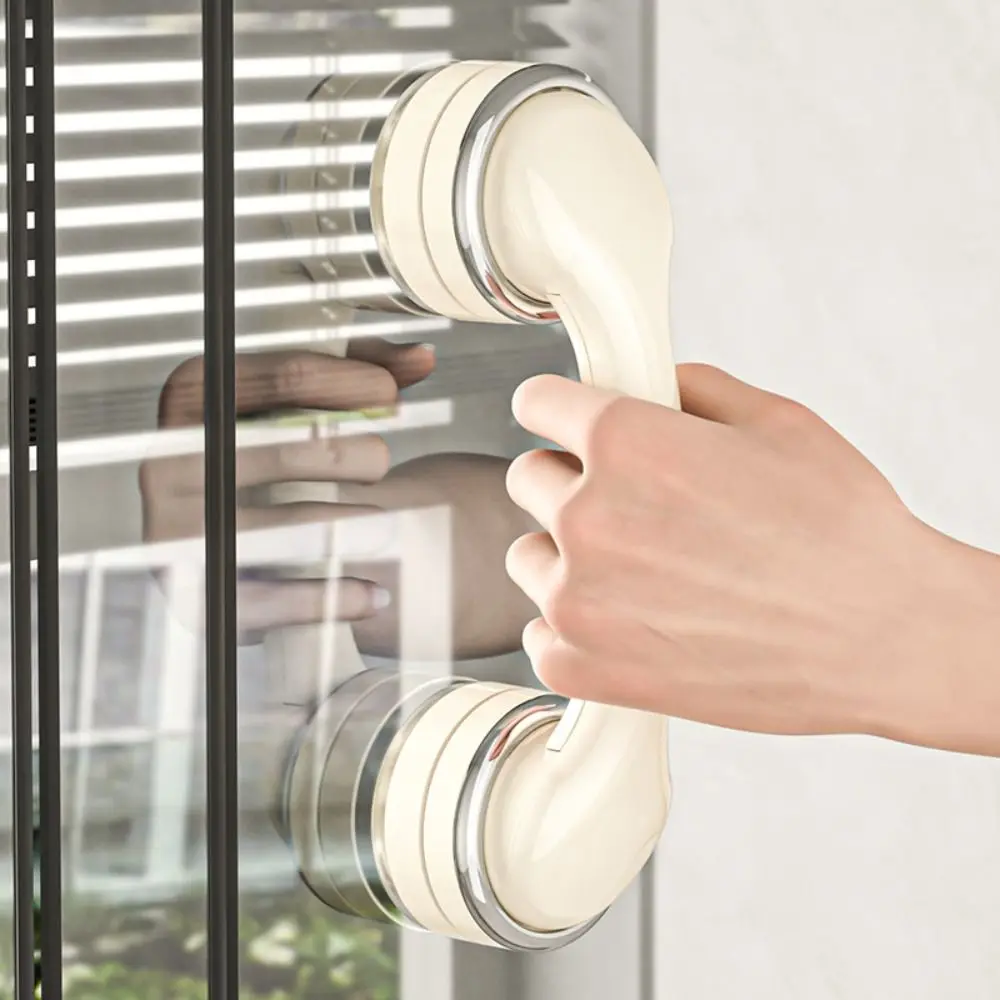 Offers Safe Grip Suction Cup Door Handle Strong Suction Removable Wardrobe Door Handle Anti-slip Waterproof Sliding Door Handle