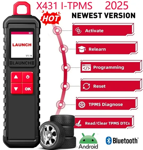 Imagen 1 del producto LAUNCH X431 I-TPMS TSGUN herramienta de diagnóstico del Detector de presión de neumáticos de coche con Sensor RF de 433/315MHZ para X431 V/V +/ PRO3/ PRO3S /PAD V