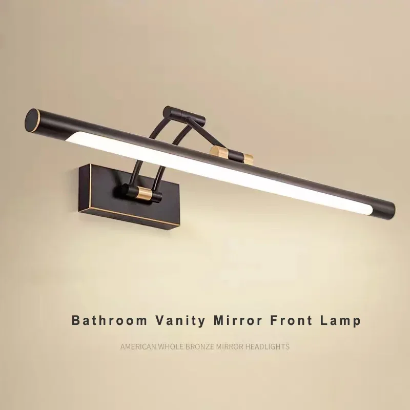 

Лампа для ванной комнаты, линейная зеркальная лампа для ванной комнаты, Современная зеркальная передняя лампа, настенный светильник для туалетного столика, освещение над зеркалом, светильник для макияжа