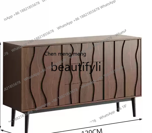 

Nordic side cabinet entrance entrance multi-functional high-end design storage locker complete