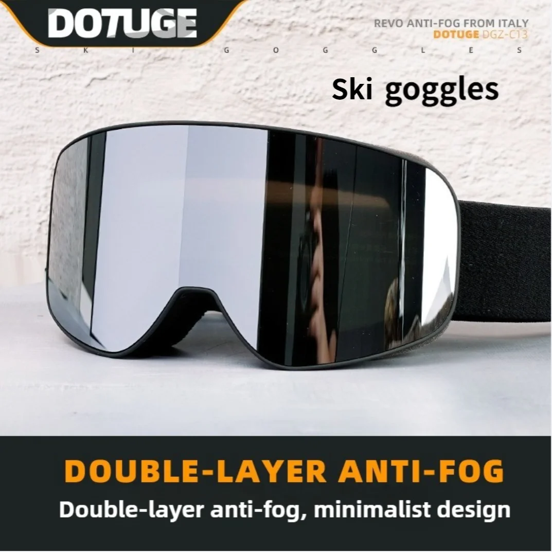 

DOTUGE ​​Mountaineering Snow Goggles Anti Fog Cylindrical Lens for Men Women OTG Compatible Windproof Ski Goggles​​
