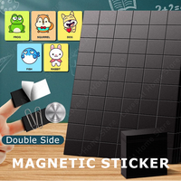 20/60/100PCS Magnetic Sheets Square Self Adhesive Magnet For Home Office Refrigerator Flexible Magnetic Sticky Stickers Magnets